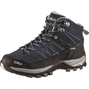 CMP Rigel Mid Wmn Shoe Wp Bottes de randonnée et de trekking pour femme - Rose asphalte anthracite, 37 EU