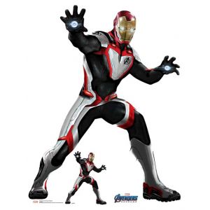 Star Cutouts Figurine en carton Iron Man Quantum Suit Marvel Endgame H 95 CM - Gris, Noir