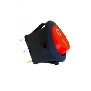 Silamp Interrupteur Rond Encastrable 6,5A NOIR