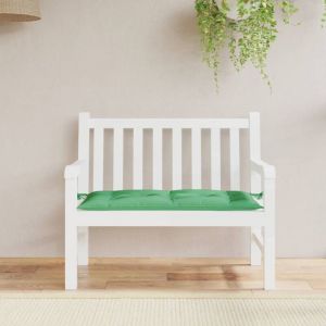 VidaXL Coussin de banc de jardin vert 110x50x7 cm tissu oxford