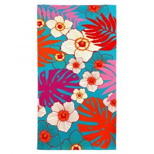 Image de Serviette de plage microfibre "Belleza" 90x170cm bleu