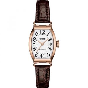 Tissot Montre - Femmes - T1281613601200 - Marron Cuir - 3 Atm - Mécanique - Verre Saphir - Analogique