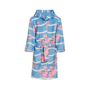 Playshoes Peignoir de bain enfant polaire crabe bleu/rose - Taille 110/116