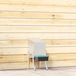 VidaXL Nichoir &agrave; poules1 compartiment avec pieds en acier galvanis&eacute;