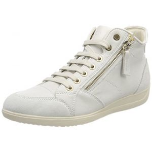 Image de Geox D Myria C, Baskets Hautes Femme, Blanc Cassé (Off White), 40 EU