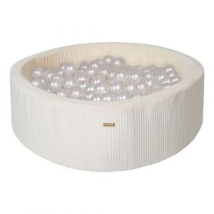 Piscine à balles 300 balles 90 cm crème perle