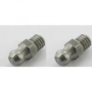Cyclingcolors 2x graisseur droit M6 angle 180&deg; inoxydable embout graissage pompe &agrave; graisse manuelle hydraulique tracteur engin agricole tractopelle