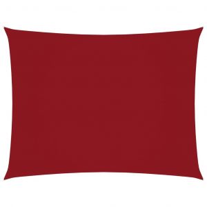 VidaXL Voile de parasol Tissu Oxford rectangulaire 3x4 m Rouge