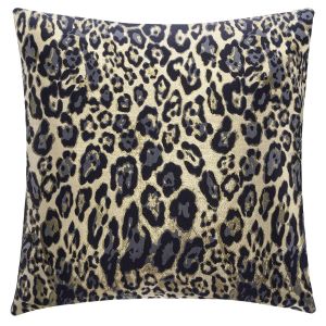 Image de Coussin design léopard Jungle électro L 40 x l 40 cm Noir et or
