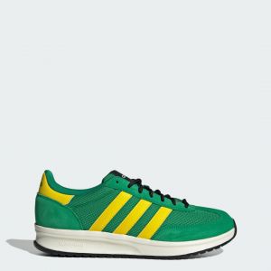 Adidas Homme Run 70S 2.0 Shoes Chaussures, Green/Yellow/Off White, 46 2/3 EU