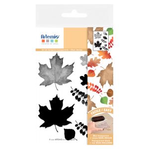 Art&eacute;mio Tampons Transparents Feuilles Aquarelle