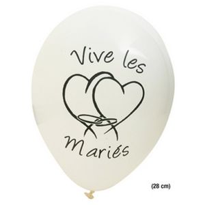 Image de 8 ballons Vive les Mariés