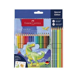 Image de Faber-Castell Crayon de couleur Grip Dinosaure 24 pcs