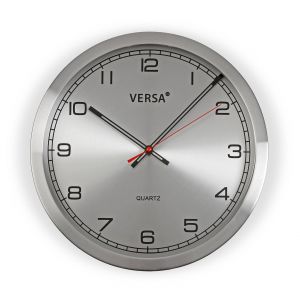 Versa BigBuy Home Horloge Murale en Aluminium (4,1 x 30 x 30 cm)
