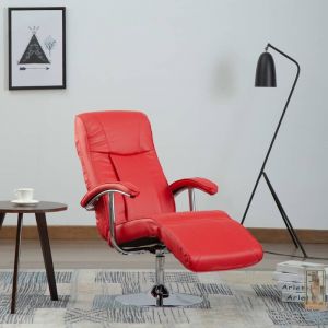 Image de VidaXL Fauteuil TV Similicuir Rouge