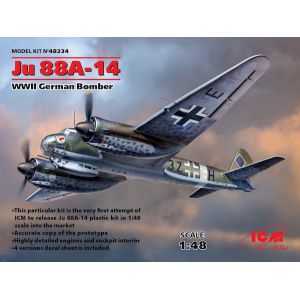 Image de ICM Ju 88A-14, WWII Germann Bomber - 1:48e