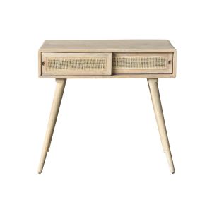 Image de Miliboo Console avec rangement en manguier massif et cannage L80 cm ACANGE