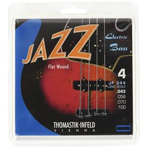 Image de Thomastik Cordes Guitare électriques Jazz Bass Flat Wound Jeu JF344 4 cordes long scale 34