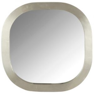 Image de Miroir Mural Carré Arrondi "Chloé" 61cm Argent Prix