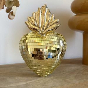 Image de Opjet D&eacute;co &agrave; accrocher c&oelig;ur disco ex-voto