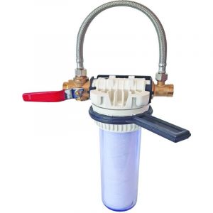 Aquawater - 106635 - Filtre simple New Generation - avec by-pass brevet&eacute; EZ-120 et cartouche multi action anti tartre 6 mois - facilit&eacute; de raccordement nouvelle g&eacute;n&eacute;ration sans outil - 6 mois