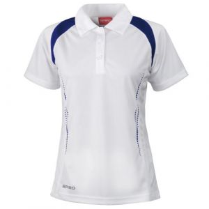Spiro - Polo sport - Femme (S) (Blanc/Rouge) - UTRW1469