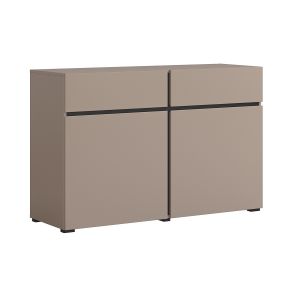 Buffet 2 portes 2 tiroirs Lilia Taupe