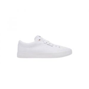 Image de Tommy Hilfiger Baskets Vulcanis&eacute;es Homme Core Canvas Basses, Blanc (White), 45