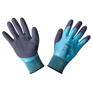Neo Gants de travail, polyester enduit de latex (2 couches), 3141X, taille 10