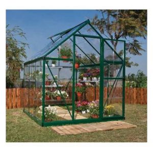 Image de Palram Serre de jardin en polycarbonate Harmony 3,44 m², Couleur Vert, Ancrage au sol Oui - longueur : 1m86