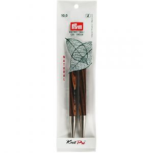 Prym 223333 Pointe/Aiguille/Tricoter Bois Natural 12,8cm 10mm, Marron, 2 x 1 x 13 cm