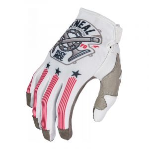 Image de O'neal Gants cross Mayhem Piston V.23 blanc/noir/rouge- M