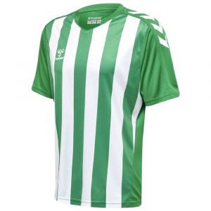 Hummel T-shirt à Manches Courtes Core Xk Striped 140 cm Jelly Bean / White