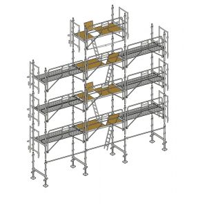 Image de Echafaudage façadier 88 m² garde-corps sécurité planchers AGSP88