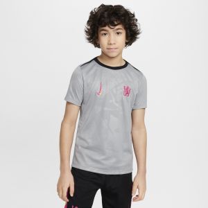 Nike Chelsea T-shirt d'Entraînement Dri-FIT Academy Pro Avant-Match 3ème - Gris/Noir/Rose Enfant, pointure XS: 122-128 cm - ['Gris'] - Taille XS: 122-128 cm