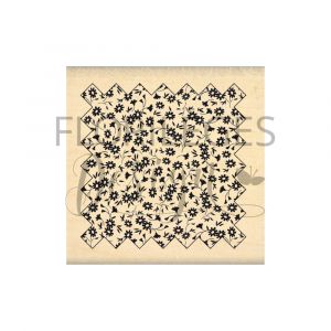 Florilèges Design Tampon bois Coupon fleuri
