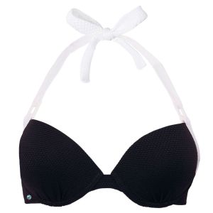 Brigitte Bardot Haut de maillot push-up noir/ivoire Yéyé by