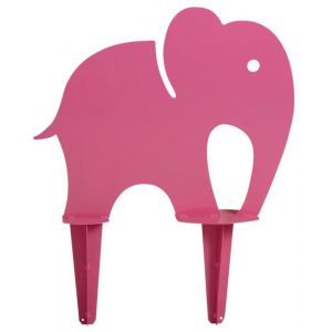 Aubry Gaspard Eléphant rose déco en fer