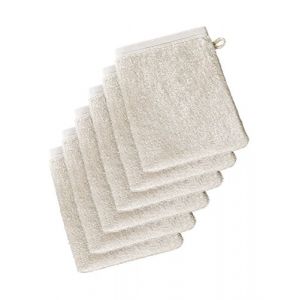 De Witte Lietaer 199514 Wellness Lot de 6 Gants de Toilette Coton Beige 15 x 22 cm