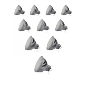 Superled Spot LED MR16 7W éclairage 60W - Blanc Chaud 2700K - Lot de 10