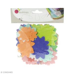 Formes en Feutrine ad sive Fleurs 150 pcs