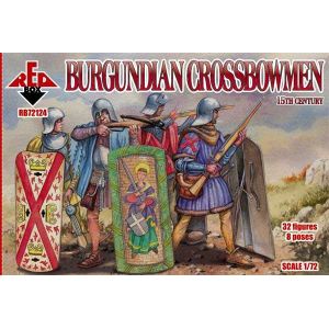 Red Box Burgundian Crossbowmen, 15th Century - 1:72e