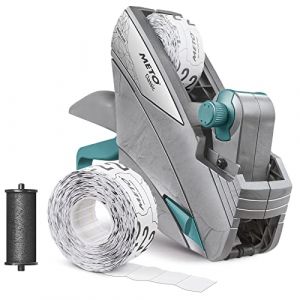 METO Set d'étiqueteuses Classic S - prix, date, date de péremption (1 ligne, 10 chiffres pour étiquettes 26 x 12 mm, prêt pour une utilisation immédiate), 1x étiqueteuse manuelle