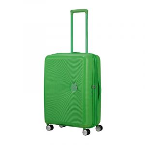 American Tourister Soundbox - Valise Moyenne Rigide, 67 cm - Trolley &agrave; 4 Roues, Serrure TSA, Extensible & L&eacute;g&egrave;re, 71.5/81L, (Grass Green)