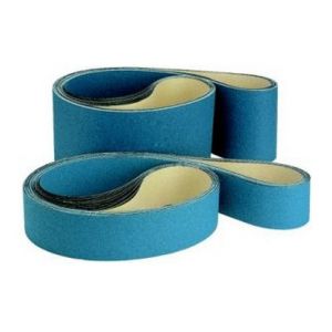 Klingspor Bande abrasive, de 75 x 2000 mm, corindon au zirconium, Grain : 80