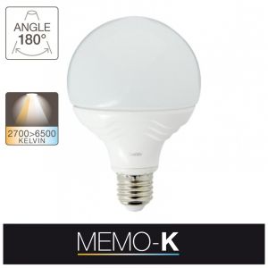 Xanlite Ampoule LED G95, culot E27, 10W cons. (60W eq.), couleur de lumière variable