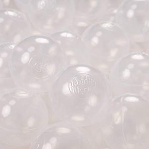 1200/6Cm ? Balles Colorées Plastique Pour Piscine Enfant Bébé Fabriqué En eu, Transparent - transparent - Kiddymoon