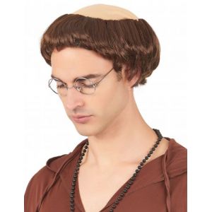Perruque de moine homme Taille Unique