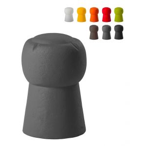 Slide Tabouret Bouchon de champagne pour Bars et restaurants CIN CIN - couleur:Gris