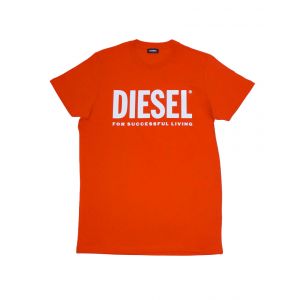 Diesel Kid - T-Shirt Enfant Just Logo Poinciana - Rouge - 12A - Unisexe - Enfant - Boutique Seven's